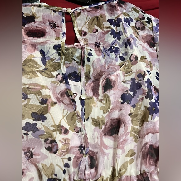 LC Lauren Conrad Floral Peasant Maxi Runway Dress - Picture 8 of 8